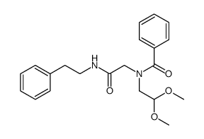 N-(2,2-dimethoxyethyl)-N-(2-oxo-2-(phenethylamino)ethyl)benzamide结构式