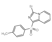 3-溴-1-(甲苯-4-磺酰基)-咪唑并[1,5-a]吡啶结构式
