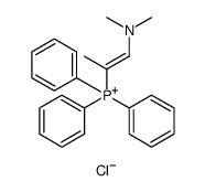 Phosphonium, [2-(dimethylamino)-1-methylethenyl]triphenyl-, chloride (1:1) Structure