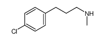 3-(4-chlorophenyl)-N-methylpropan-1-amine结构式
