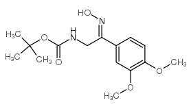 [2-(3,4-二甲氧基-苯基)-2-羟基亚氨基-乙基]-氨基甲酸叔丁酯结构式