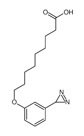 9-[3-(3H-diazirin-3-yl)phenoxy]nonanoic acid结构式