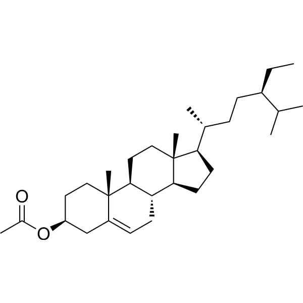 β-谷甾醇乙酸酯结构式