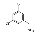 3-溴-5-氯苯甲胺结构式