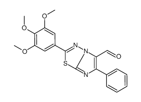 6-phenyl-2-(3,4,5-trimethoxyphenyl)imidazo[2,1-b][1,3,4]thiadiazole-5-carbaldehyde结构式