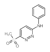 3-Pyridazinamine,6-(methylsulfonyl)-N-phenyl- Structure