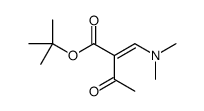 (E)-叔丁基 2-((二甲基氨基)亚甲基)-3-氧代丁酸酯结构式