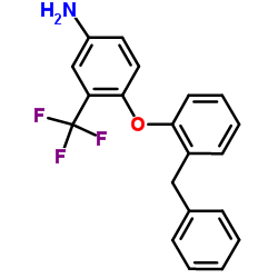 4-(2-Benzylphenoxy)-3-(trifluoromethyl)aniline结构式