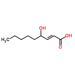 trans-4-Hydroxy-2-nonenoic acid Structure