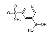B-[5-(氨基磺酰基)-3-吡啶]硼酸结构式