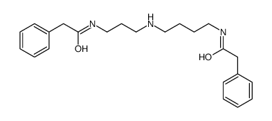 2-phenyl-N-[4-[3-[(2-phenylacetyl)amino]propylamino]butyl]acetamide结构式