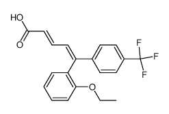 (2E,4Z)-5-(2-Ethoxyphenyl)-5-[4-(trifluoromethyl)phenyl]-2,4-pentadienoic acid Structure
