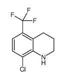 8-氯-5-(三氟甲基)-1,2,3,4-四氢喹啉结构式