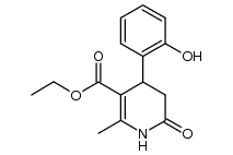 5-carboethoxy-6-methyl-4-(2-hydroxyphenyl)-3,4-dihydropyridin-2-one Structure