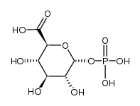 α-glucuronic acid 1-phosphate Structure