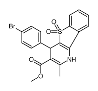 methyl 4-(4-bromophenyl)-2-methyl-5,5-dioxo-1,4-dihydro-[1]benzothiolo[3,2-b]pyridine-3-carboxylate Structure