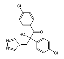 1,2-bis(4-chlorophenyl)-2-hydroxy-3-(1,2,4-triazol-4-yl)propan-1-one Structure