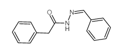 Benzeneacetic acid,2-(phenylmethylene)hydrazide Structure