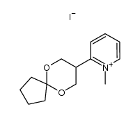 1-methyl-2-(6,10-dioxaspiro[4.5]decan-8-yl)pyridin-1-ium iodide Structure