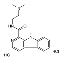 N-[2-(dimethylamino)ethyl]-9H-pyrido[3,4-b]indole-1-carboxamide,dihydrochloride Structure