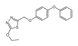 2-ethoxy-5-[(4-phenoxyphenoxy)methyl]-1,3,4-thiadiazole结构式