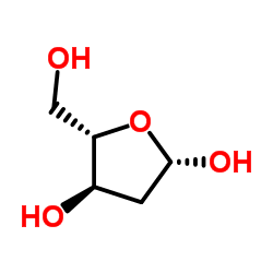 2-脱氧-alpha-L-赤式戊呋喃糖结构式