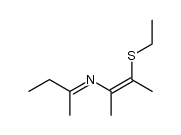 (2-ethylsulfanyl-1-methyl-propenyl)-sec-butyliden-amine结构式