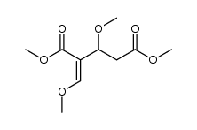 methyl 3,5-dimethoxy-4-carbomethoxypent-4-enoate结构式