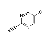 5-氯-4-甲基嘧啶-2-甲腈结构式