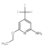 2-氨基-6-乙氧基-4-三氟甲基吡啶结构式