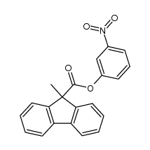 3-nitrophenyl 9-methylfluorene-9-carboxylate Structure