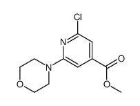 Methyl 2-chloro-6-morpholin-4-ylisonicotinate Structure