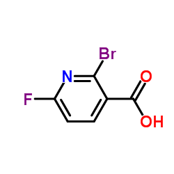 2-Bromo-6-fluoro-nicotinic acid Structure