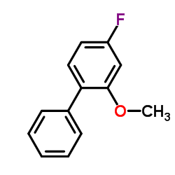 4-Fluoro-2-methoxybiphenyl Structure