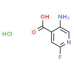 5-amino-2-fluoroisonicotinic acid hydrochloride Structure