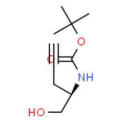 (r)-tert-butyl (1-hydroxypent-4-yn-2-yl)carbamate Structure