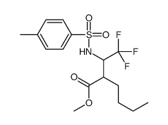 Methyl 2-(2,2,2-trifluoro-1-{[(4-methylphenyl)sulfonyl]amino}ethy l)hexanoate结构式