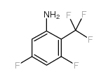 3,5-二氟-2-(三氟甲基)苯胺结构式