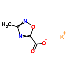 3-甲基-1,2,4-噁二唑-5-羧酸钾结构式