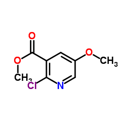 2-氯-5-甲氧烟酸甲酯结构式