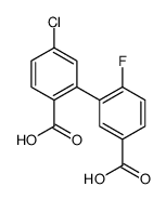 3-(2-carboxy-5-chlorophenyl)-4-fluorobenzoic acid Structure