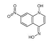 7-Nitro-4-hydroxylaminoquinoline 1-oxide结构式