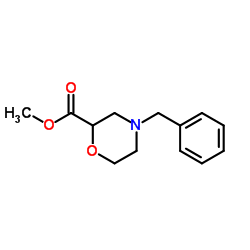 4-苄基吗啉-2-羧酸甲酯结构式