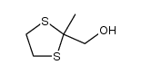 (2-methyl-1,3-dithiolan-2-yl)methanol结构式