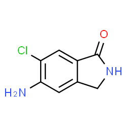 1H-Isoindol-1-one, 5-amino-6-chloro-2,3-dihydro- structure