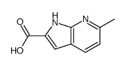 6-甲基-1H-吡咯并[2,3-b]吡啶-2-羧酸结构式