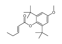 (2,6-ditert-butyl-4-methoxyphenyl) pent-2-enoate Structure