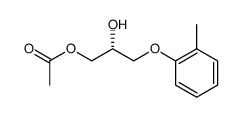 (R)-1-acetoxy-3-(2-methylphenoxy)propan-2-ol结构式