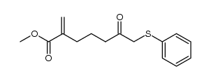 methyl 2-methylene-6-oxo-7-(phenylthio)heptanoate Structure