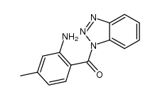 (2-amino-4-methylphenyl) (benzotriazole-1-yl)methanone结构式